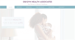 Desktop Screenshot of obgynhealthassociates.com